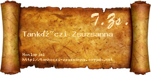Tankóczi Zsuzsanna névjegykártya